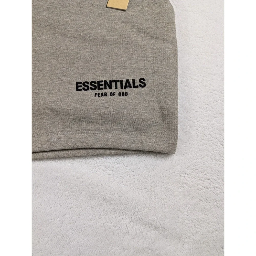 Fear of God Essentials Sweat Shorts Dark Oatmeal Mens Medium New NWT 0217-462